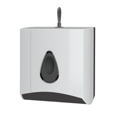 Image DISTRIBUTEUR PAPIER HIGIENIQUE INTERCALÉ 17x12,5x15 CM BLANC LDPE (1 UNITÉ) #1