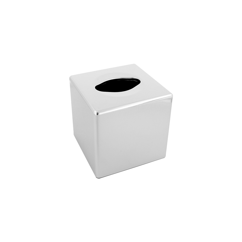 DISTRIBUTEUR MOUCHOIRS  13x13x13 CM CHROME ABS (1 UNITÉ)