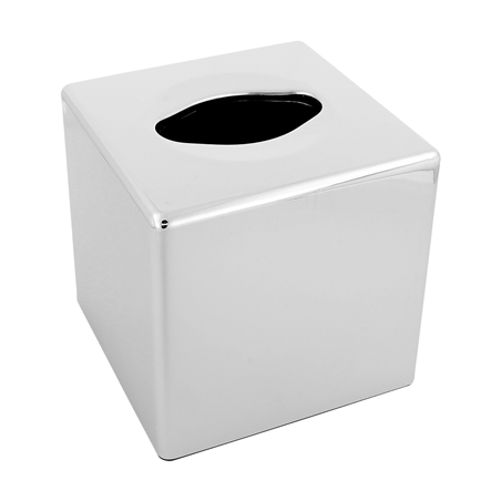 Image DISTRIBUTEUR MOUCHOIRS  13x13x13 CM CHROME ABS (1 UNITÉ) #1