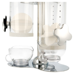 DISTRIBUTEUR DE CÉRÉALES TRIPLE 20x20x45 CM TRANSPARENT ACRYLIQUE (1 UNITÉ)