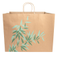 Image SACS SOS TRAITEUR 'FEEL GREEN' 110 G/M2 43+33x33 CM NATUREL KRAFT (100 UNITÉ) #2