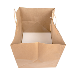 Image SACS SOS TRAITEUR 'FEEL GREEN' 110 G/M2 43+33x33 CM NATUREL KRAFT (100 UNITÉ) #3