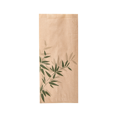 Image SACS SANDWICHS 'FEEL GREEN' 34 G/M2 12+4x26 CM NATUREL PARCH.INGRAISSABLE (500 UNITÉ) #1