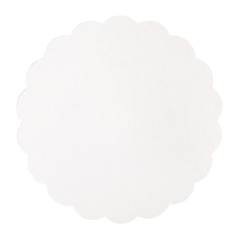 Image DISQUES PLATS PÂTISSERIE  275 G/M2 Ø 23 CM BLANC CARTON (250 UNITÉ) #1