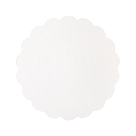 Image DISQUES PLATS PÂTISSERIE  275 G/M2 Ø 23 CM BLANC CARTON (250 UNITÉ) #1