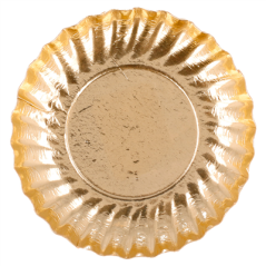 Image MINI PLATEAUX  400 G/M2 Ø 9 CM DORE CARTON (100 UNITÉ) #3