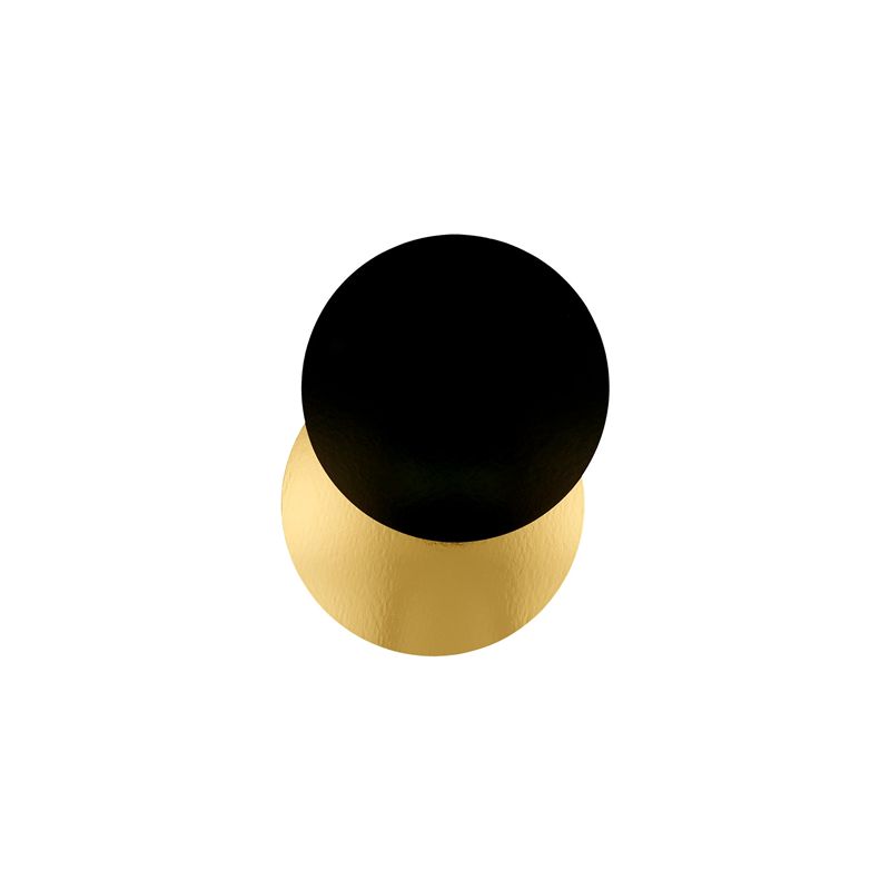 CARTONS PÂTISSERIE DEUX FACES 950 G/M2 Ø 32 CM OR/NOIR CARTON (100 UNITÉ) CARTONS PÂTISSERIE DEUX FACES 950 G/M2 Ø 32 CM OR/NOIR CARTON (100 UNITÉ)