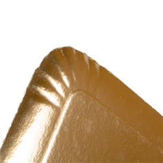 Image PLATEAUX "TRAITEUR" DEUX FACES  1100 G/M2 19x28 CM ARGENT/OR CARTON (100 UNITÉ) #4