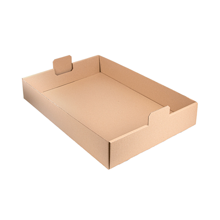 Image PLATEAUX "TRAITEUR"  380 G/M2 62x43,5x9,5 CM HAVANE KRAFT (50 UNITÉ) #1