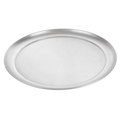 Image ASSIETTE À PIZZA PLATE  Ø 28 CM ARGENTE ALUMINIUM (1 UNITÉ) #1