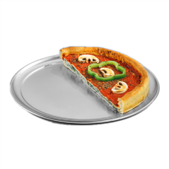 Image ASSIETTE À PIZZA PLATE  Ø 35 CM ARGENTE ALUMINIUM (1 UNITÉ) #4