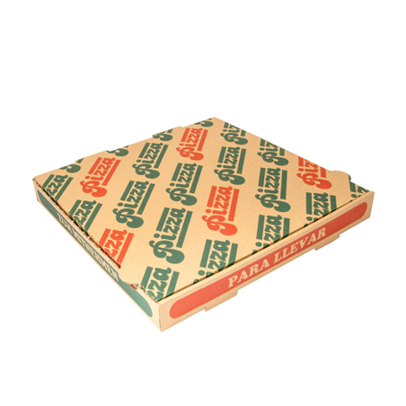 Image BOÎTES PIZZA MICROCANNELURE 350 G/M2 29x29x3,5 CM NATUREL CARTON (100 UNITÉ) #1