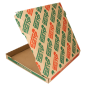 Image BOÎTES PIZZA MICROCANNELURE  350 G/M2 32x32x3,5 CM NATUREL CARTON (100 UNITÉ) #3