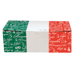 Image BOÎTES PIZZA CALZONE  330 G/M2 27x15x7 CM BLANC CARTON (100 UNITÉ) #1