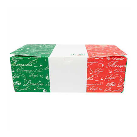 BOÎTES PIZZA CALZONE  330 G/M2 30x16x10 CM BLANC CARTON (100 UNITÉ)