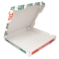 Image BOÎTES PIZZA MICROCANNELURE  348 G/M2 29x29x4 CM BLANC CARTON (100 UNITÉ) #2