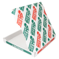 Image BOÎTES PIZZA MICROCANNELURE  348 G/M2 29x29x4 CM BLANC CARTON (100 UNITÉ) #3