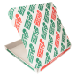 Image BOÎTES PIZZA MICROCANNELURE  348 G/M2 32x32x4 CM BLANC CARTON (100 UNITÉ) #3