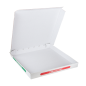 Image BOîTES PIZZA MICROCANNELURE  348 G/M2 46x46x5 CM BLANC CARTON (50 UNITÉ) #2