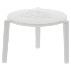 Image PETITES TABLES PIZZA  Ø 4,5x3 CM BLANC PP (2000 UNITÉ) #1