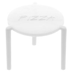 Image PETITES TABLES PIZZA  Ø 4,5x3,7 CM BLANC PP (2000 UNITÉ) #1