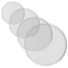 Image CERCLE GRILLE À PIZZA  Ø 25 CM ARGENTE ALUMINIUM (1 UNITÉ) #1