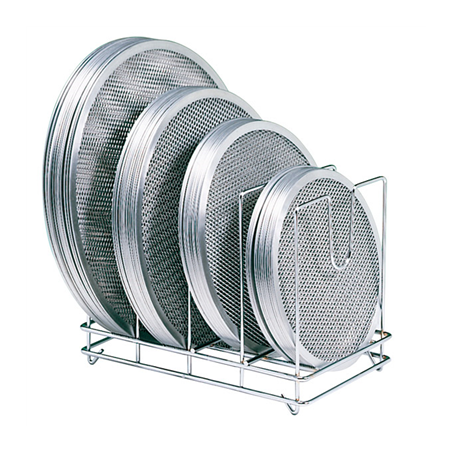 Image RACK POUR CERCLES GRILLES PIZZA  37x22x25 CM ARGENTE FER (1 UNITÉ) #1