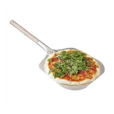 Image PELLE PIZZA BORDURES AIGUISÉES  30,5x35X101 CM ARGENTE ALUMINIUM (1 UNITÉ) #1