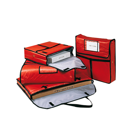 Image SAC TRANSPORT PIZZA 46 CM  49x48,5x13 CM ROUGE VINYL (1 UNITÉ) #1