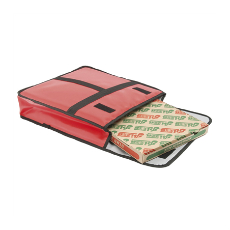 SAC TRANSPORT PIZZA 46 CM  49x48,5x13 CM ROUGE VINYL (1 UNITÉ)
