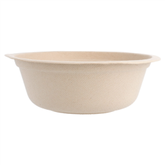 BOLS 'BIONIC' 350 ML Ø 13,5x4,6 CM NATUREL BAGASSE (1200 UNITÉ)