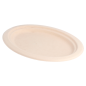 Image ASSIETTES OVALES 'BIONIC'  26,3x19,9x2 CM NATUREL BAGASSE (800 UNITÉ) #1