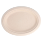 Image ASSIETTES OVALES 'BIONIC'  26,3x19,9x2 CM NATUREL BAGASSE (800 UNITÉ) #3