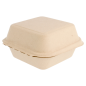 Image COQUILLES HAMBURGER 'BIONIC' 450 ML 15,2x15x8,4 CM NATUREL BAGASSE (600 UNITÉ) #2