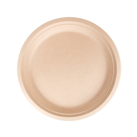 Image ASSIETTES 'BIONIC'  Ø 30x2,5 CM NATUREL BAGASSE (200 UNITÉ) #1