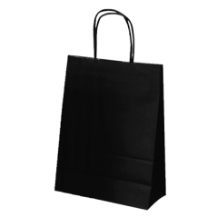 Image SACS SOS COULEUR UNIE 80 G/M2 20+10x29 CM NOIR KRAFT (250 UNITÉ) #1