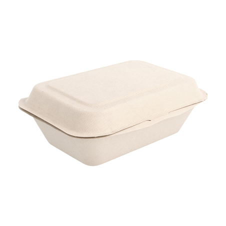 Image COQUILLES 'BIONIC' 600 ML 13,6x18,2x6,4 CM NATUREL BAGASSE (1000 UNITÉ) #1