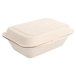Image COQUILLES 'BIONIC' 600 ML 13,6x18,2x6,4 CM NATUREL BAGASSE (1000 UNITÉ) #1