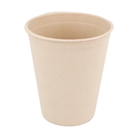 Image GOBELETS 'BIONIC' 260 ML Ø 8x9,1 CM NATUREL BAGASSE (1000 UNITÉ) #1