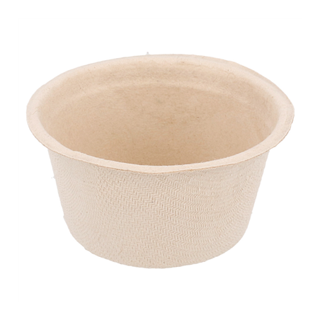Image POTS 'BIONIC' 55 ML Ø 6x3 CM NATUREL BAGASSE (1000 UNITÉ) #1