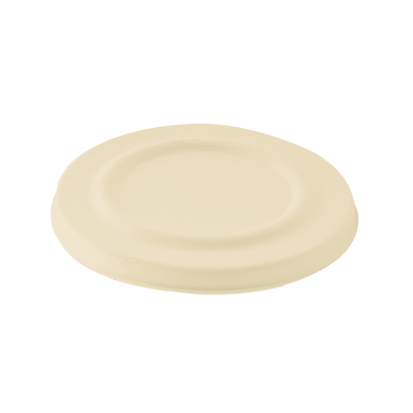 Image COUVERCLES POUR GOBELETS 150.19 'BIONIC'  Ø 11x0,8 CM NATUREL BAGASSE (600 UNITÉ) #1