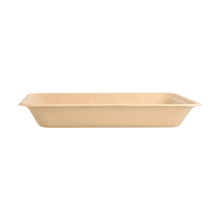 BARQUETTES 'BIONIC' 350 ML 19,6x14,7x2,7 CM NATUREL BAGASSE (1000 UNITÉ)