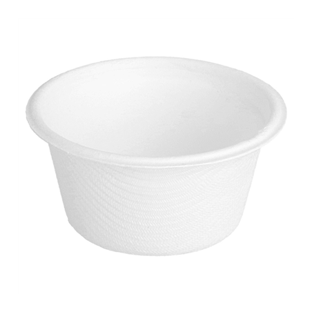 Image POTS 'BIONIC' 55 ML Ø 6x3 CM BLANC BAGASSE (1000 UNITÉ) #1