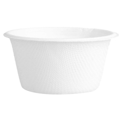 POTS 'BIONIC' 55 ML Ø 6x3 CM BLANC BAGASSE (1000 UNITÉ)