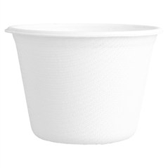 POTS 'BIONIC' 140 ML Ø 7,7x5,3 CM BLANC BAGASSE (1000 UNITÉ)