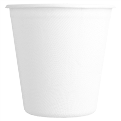 GOBELETS 'BIONIC' 370 ML Ø 9,3x9,2 CM BLANC BAGASSE (800 UNITÉ)