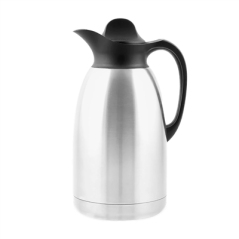 Image THERMO "FLIP-TOP" 1,2 L 16,5x13x22 CM ARGENTE INOX (1 UNITÉ) #1