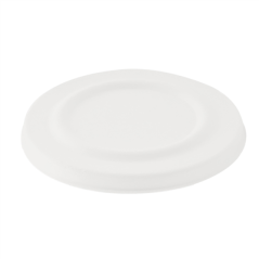 Image COUVERCLES POUR BOLS 150.64 'BIONIC' Ø 11x0,8 CM BLANC BAGASSE (600 UNITÉ) #1