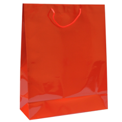 Image SAC BOUTIQUE ANSES CORDON 150 G/M2 40+15x50 CM ROUGE CELLULOSE (100 UNITÉ) #1