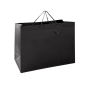 Image SAC BOUTIQUE ANSES CORDON  150 G/M2 40+15x32 CM NOIR CELLULOSE (100 UNITÉ) #1